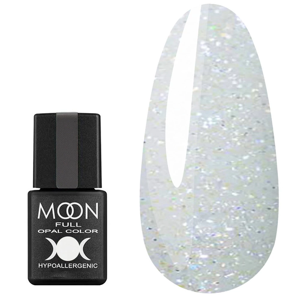 Гель-лак MOON FULL Opal color Gel polish №508 полупрозрачный с разноцветным шиммером 8 мл (5908254190728) - Фото №1