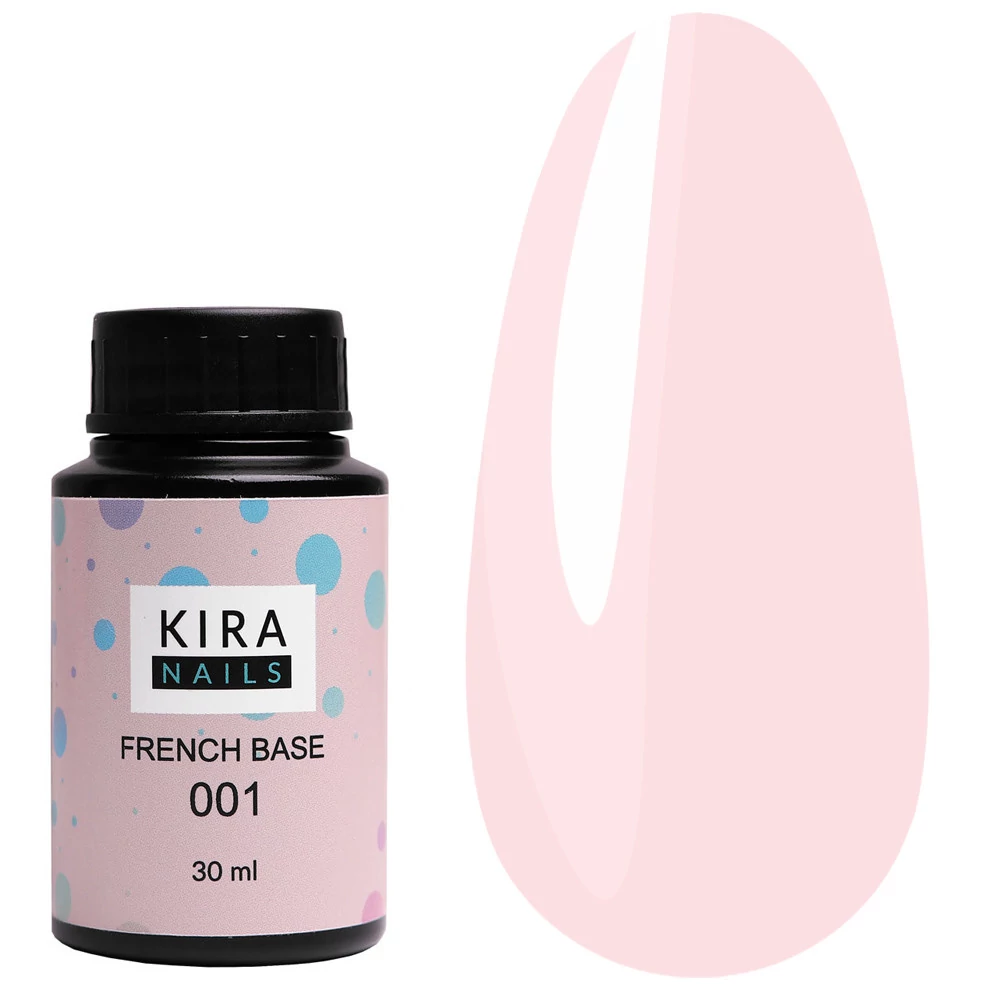 База KIRA Nails French 001 нежно-розовый 30 мл (456325) - Фото №1