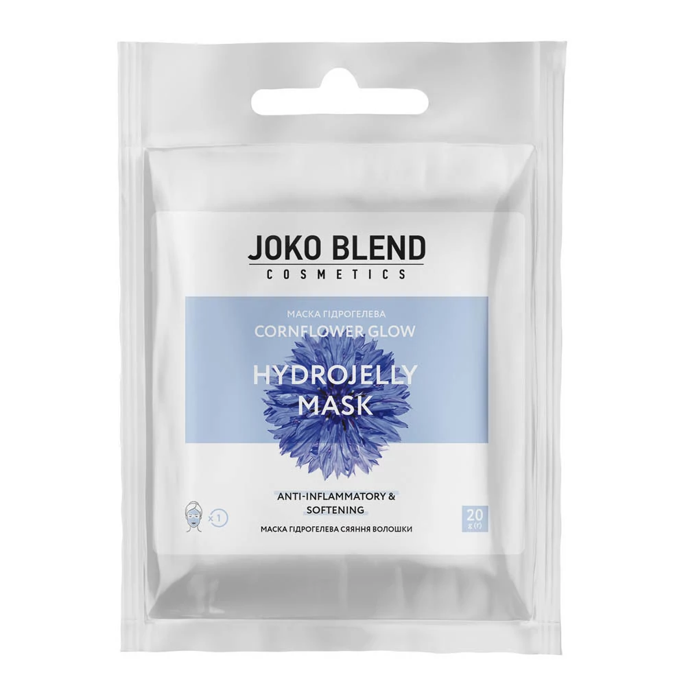 Маска JOKO BLEND гидрогелевая Cornflower Glow 20 г (4823109401167) - Фото №1