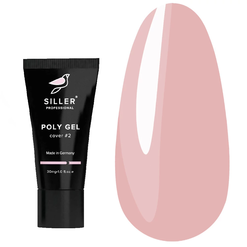Моделирующий полигель Poly Gel Siller №2 розово-персиковый  30 мл (18792) - Фото №1