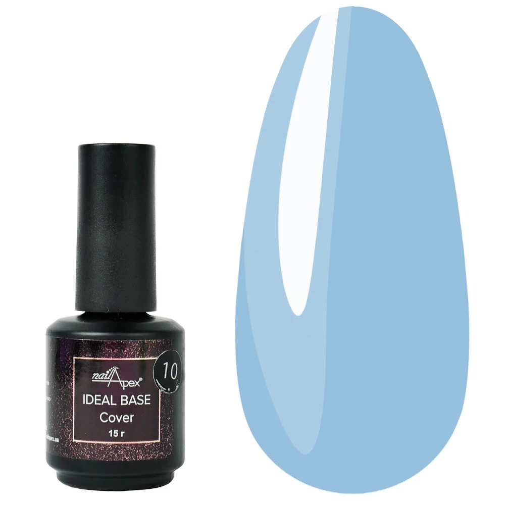 SALE База NAILAPEX Ideal Base №10 голубой 15 мл (IDB10_15) - Фото №1