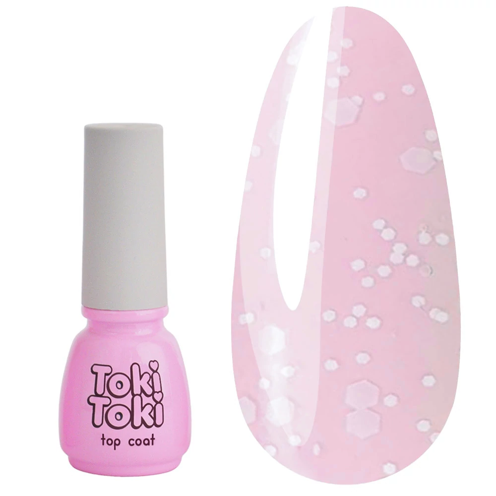 Топ TOKI TOKI White Dot перепелиное яйцо без липкого слоя прозрачный с белыми хлопьями 5 мл (2002504) - Фото №1