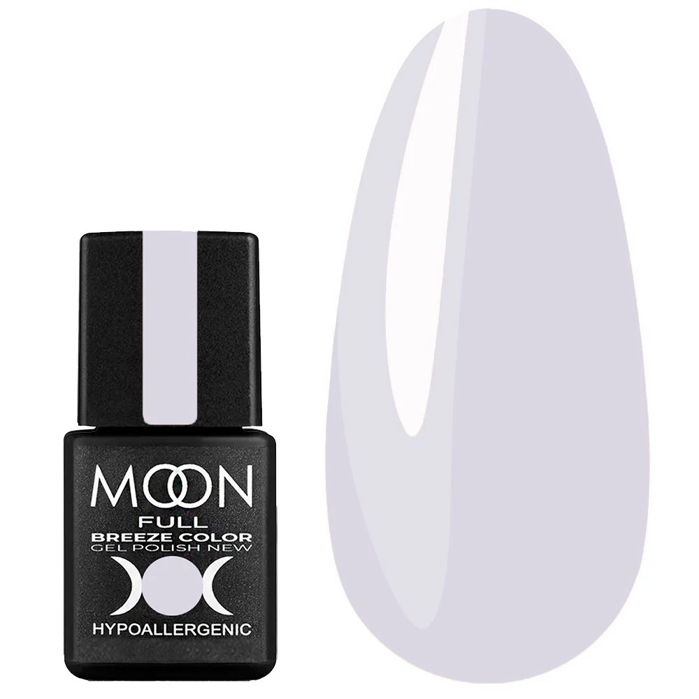 Гель-лак MOON FULL Breeze color №411 светлый лиловый 8 мл (5908254191220) - Фото №1