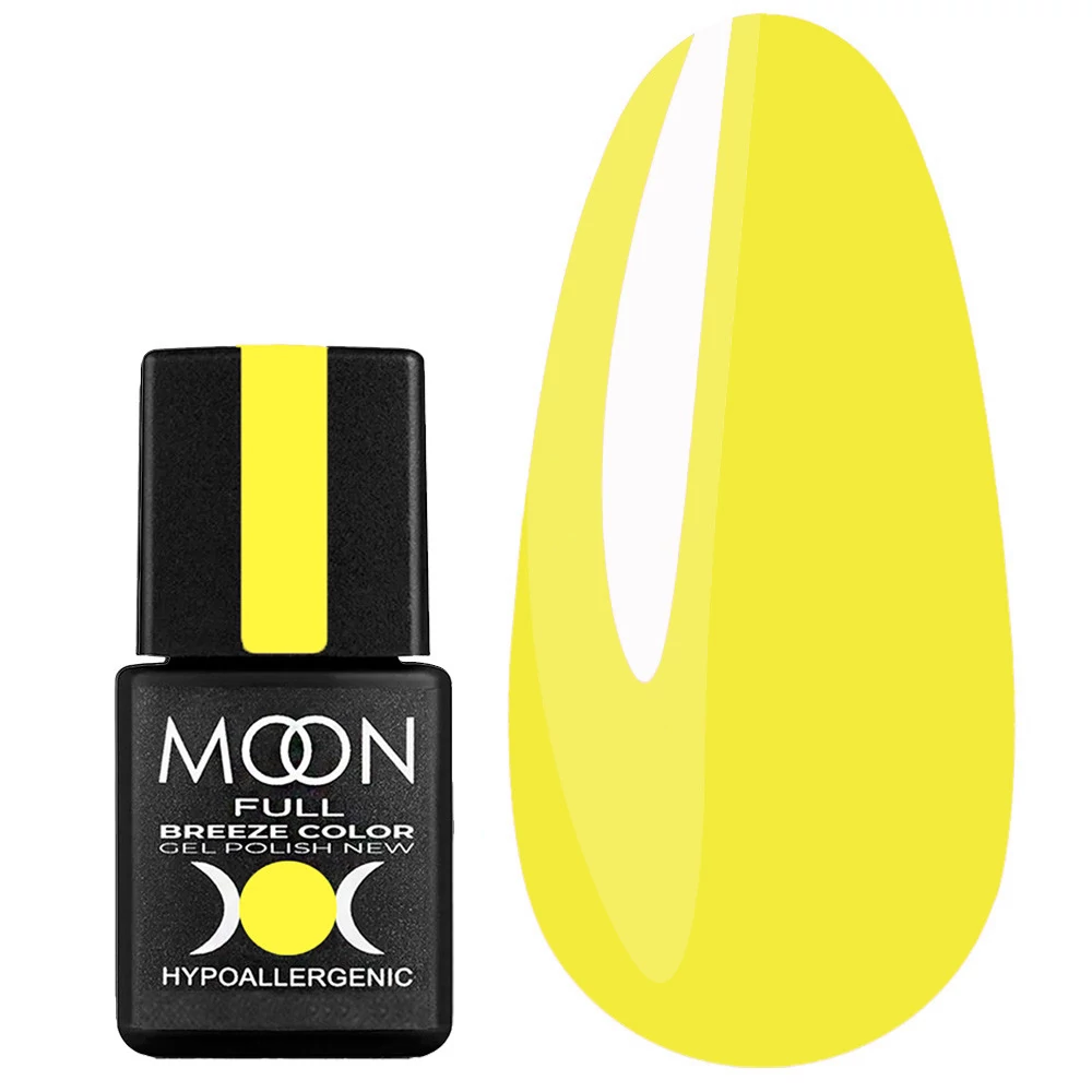 Гель-лак MOON FULL Breeze color №444 лимонный 8 мл (5908254191558) - Фото №1