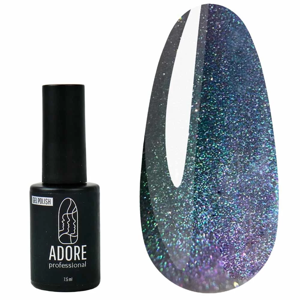 Гель-лак ADORE Cat`s Eye Reflective Z02 сиренево-бирюзовый 7,5 мл (2101030037733) - Фото №1