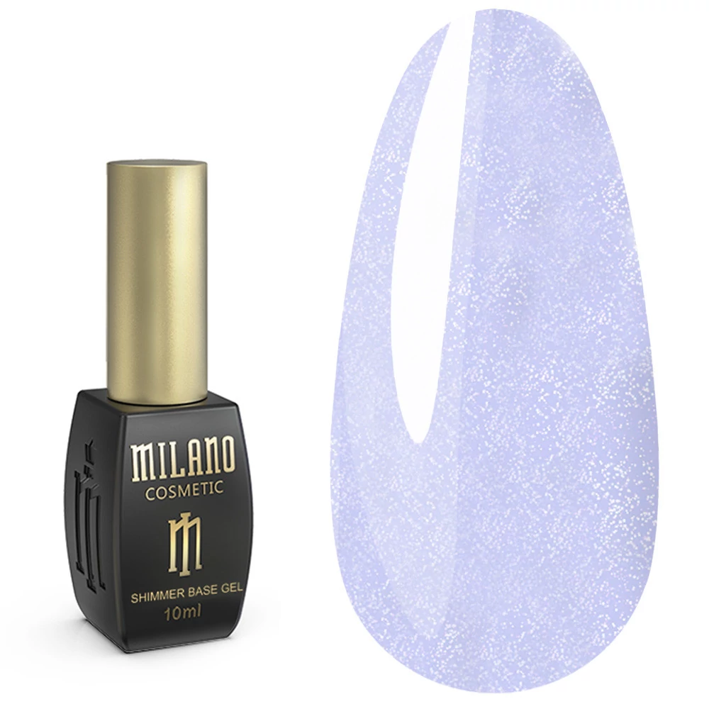 Камуфлирующая база MILANO Cover Shimmer 04 голубой с шиммером 10 мл (2700000684399) - Фото №1