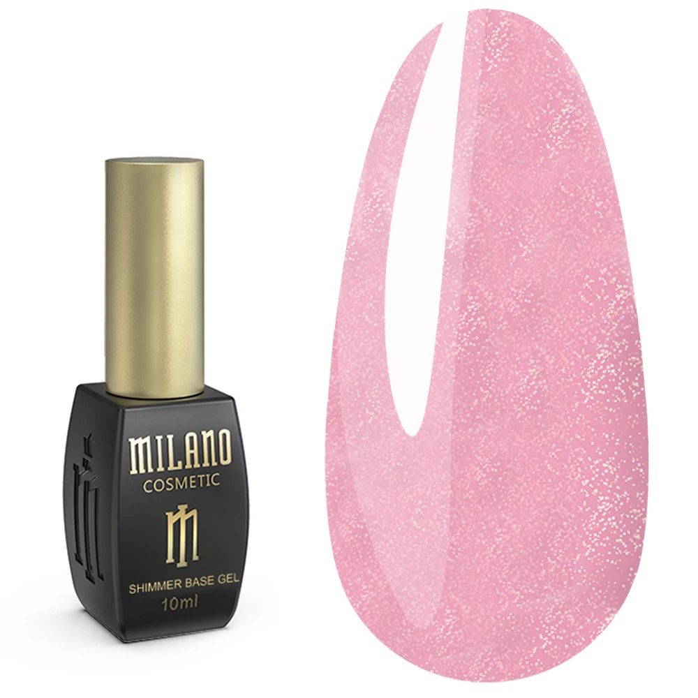 Камуфлирующая база MILANO Cover Shimmer 08 розовый с шиммером 10 мл (2700000684443) - Фото №1