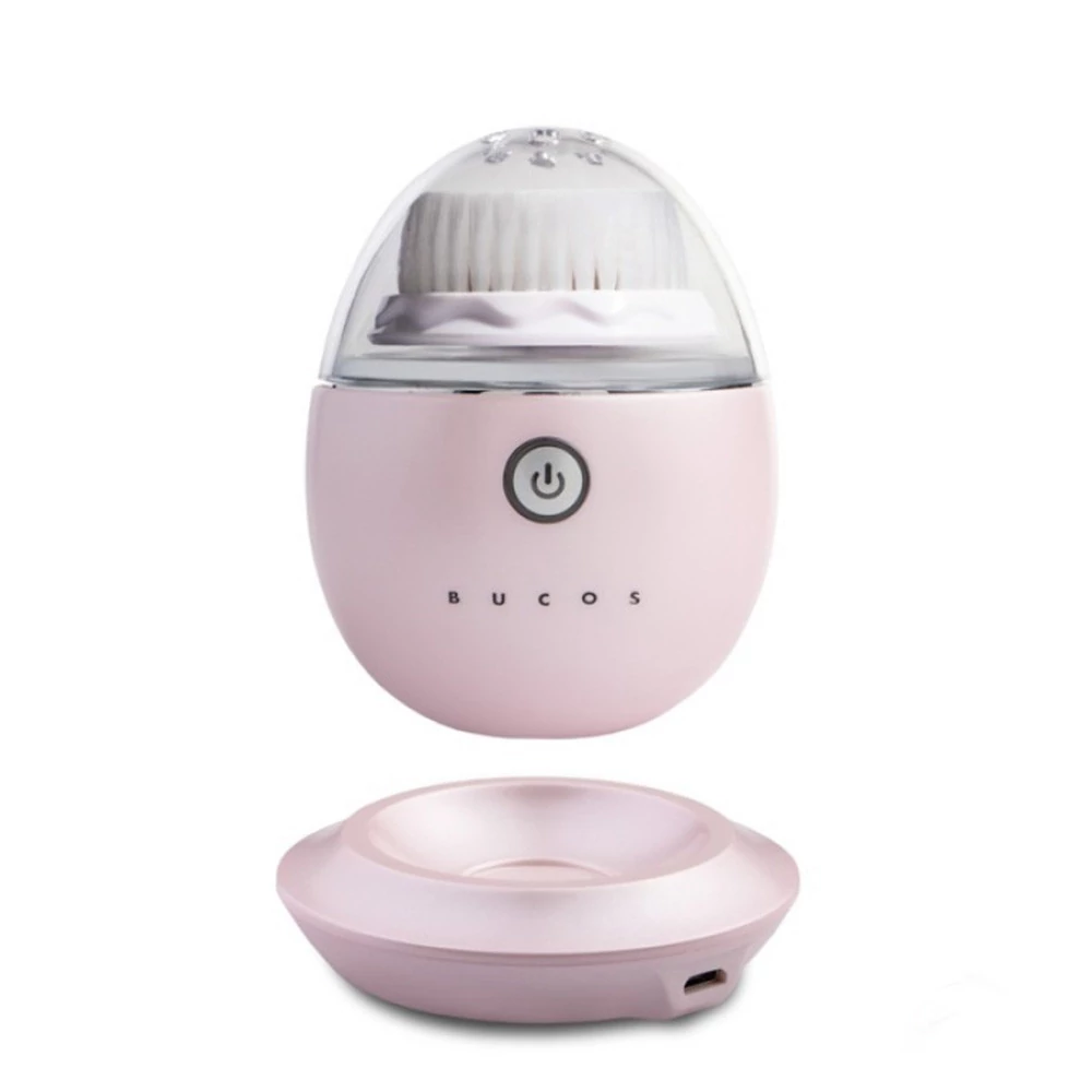 Щетка для очищения лица 3 в 1-BUCOS Facial Cleansing Brush B1,розовый - Фото №1