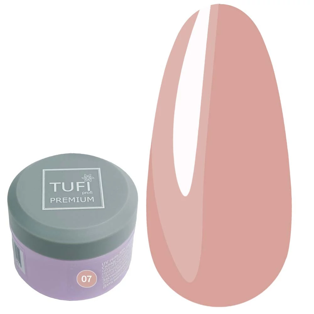 Гель для наращивания TUFI profi PREMIUM GEL 07 Cover Dark 30 г (0105943) - Фото №1