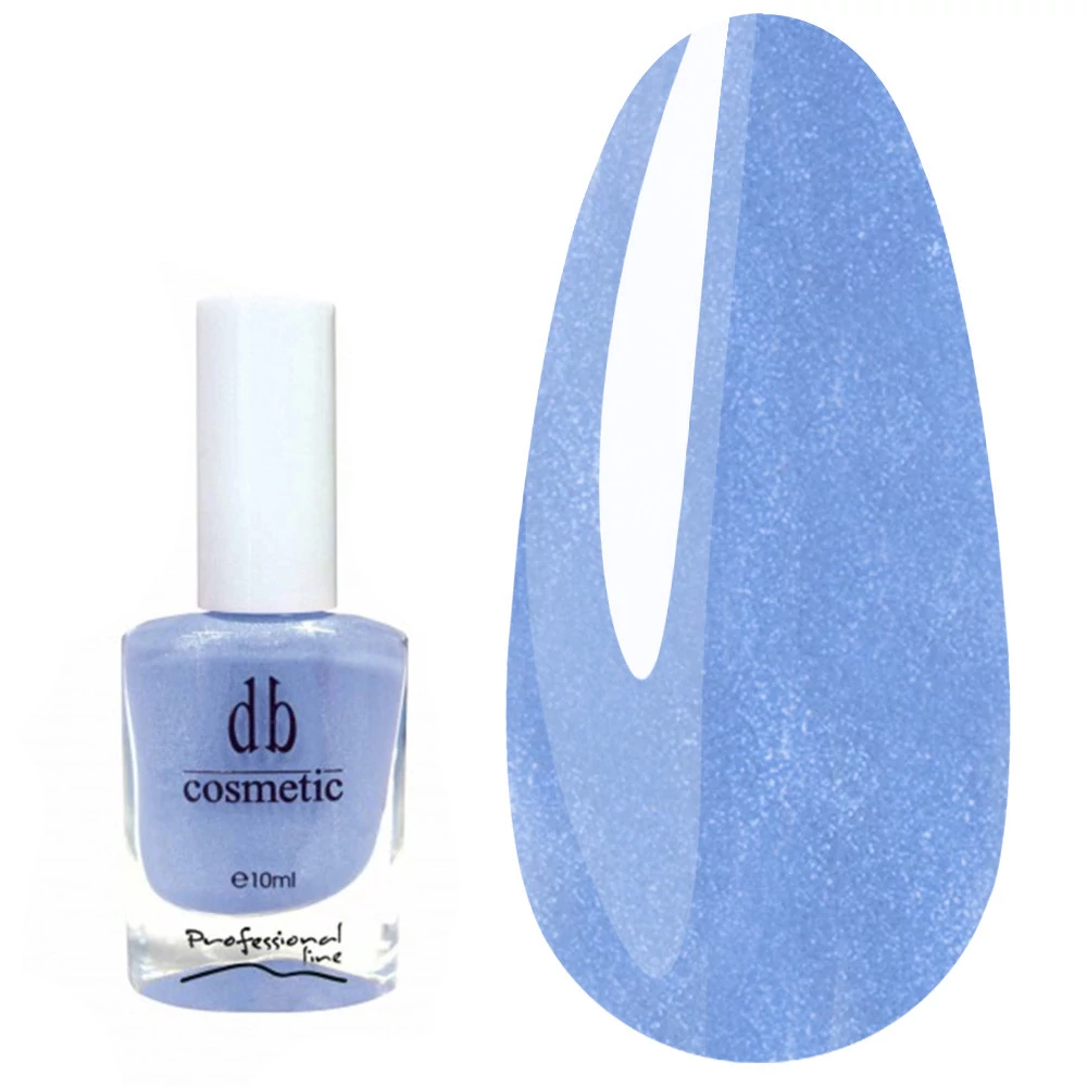 Лак для ногтей DB Cosmetic Prof Line голубой с шиммером 10 мл (00170) - Фото №1