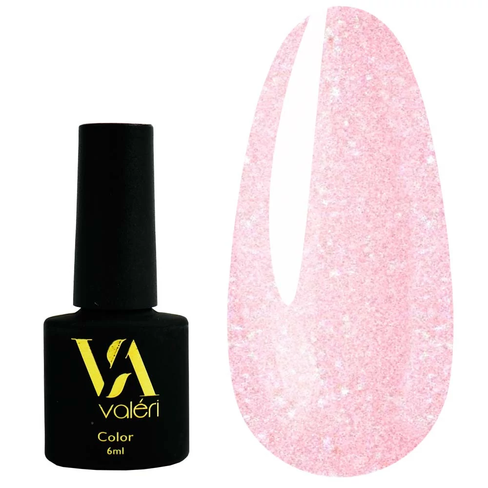 Гель-лак VALERI Color №024 нежно-розовый с микроблеском 6 мл (VA24) - Фото №1