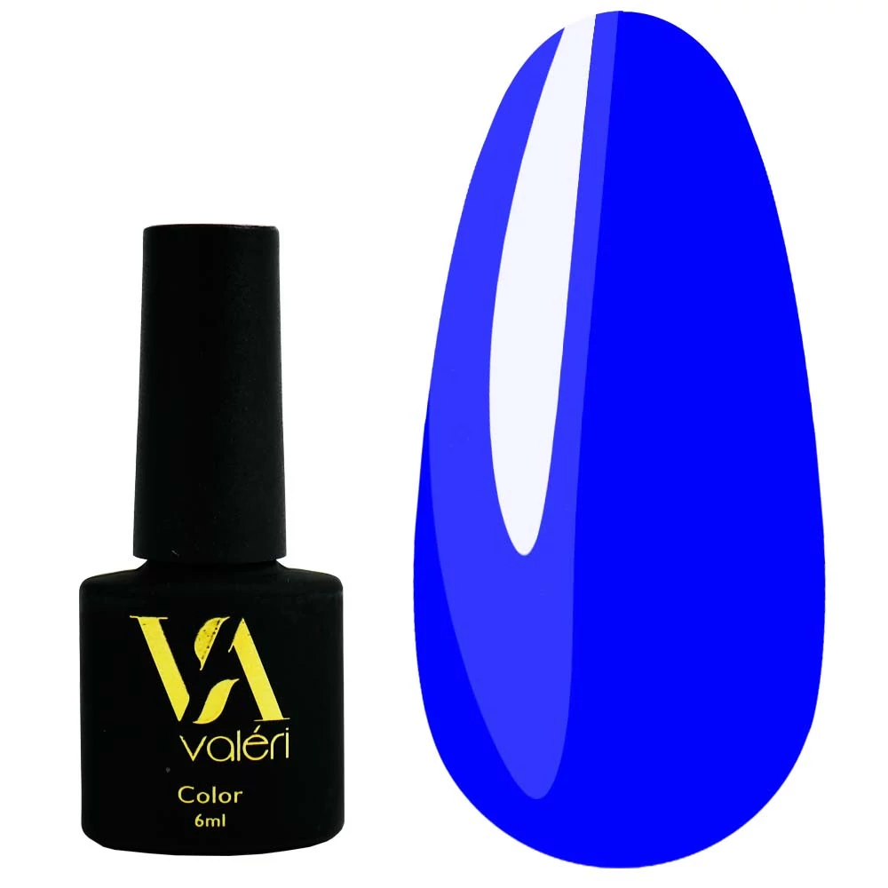 Гель-лак VALERI Color №100 ярко-синий 6 мл (VA100) - Фото №1