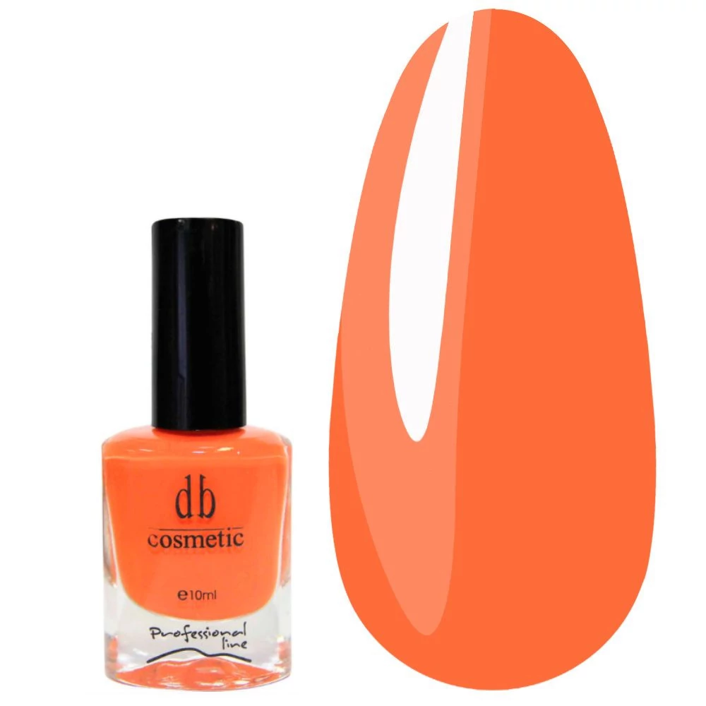 Лак для ногтей DB Cosmetic Prof Line неоновый рыжий 10 мл (00324) - Фото №1