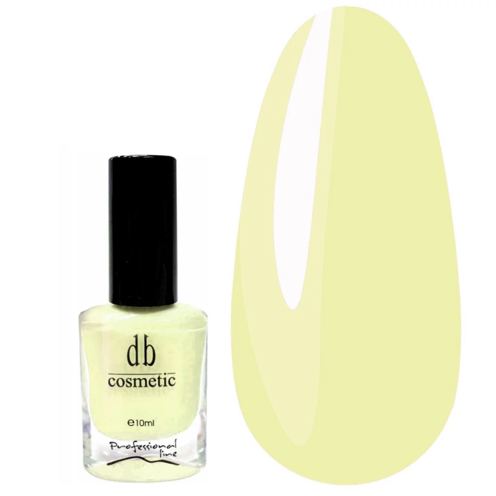 Лак для нігтів DB Cosmetic Prof Line молочно-жовтий 10ml (00379) - Фото №1