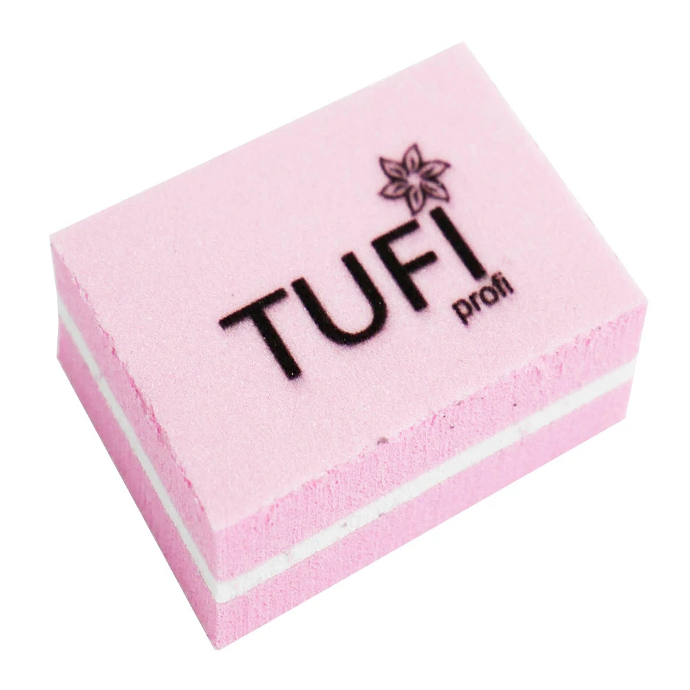 Бафик TUFI profi Мини Розовый 100/180 грит 50 шт (0122161) - Фото №1