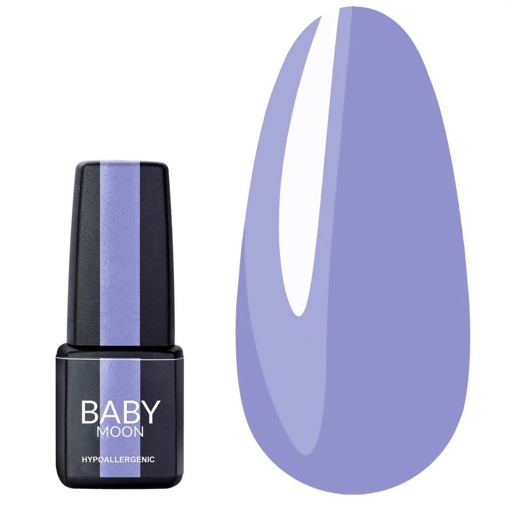 Гель лак BABY MOON Lilac Train №019 васильково-сиреневый 6 мл (5908254000546) - Фото №1