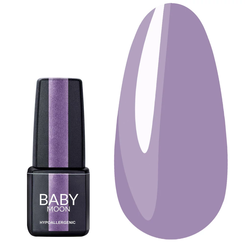 Гель лак BABY MOON Lilac Train №025 бледно-лиловый 6 мл (5908254000607) - Фото №1