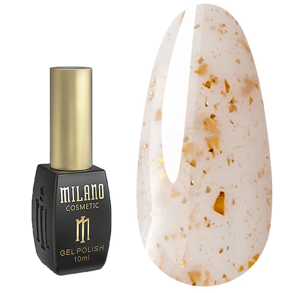 Гель-лак MILANO Foil №01 маисовый с поталью 10 мл (2712000040792) - Фото №1
