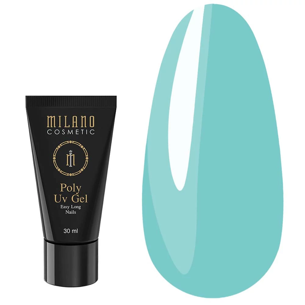 Poly Gel MILANO NEON 14 голубой 30 мл