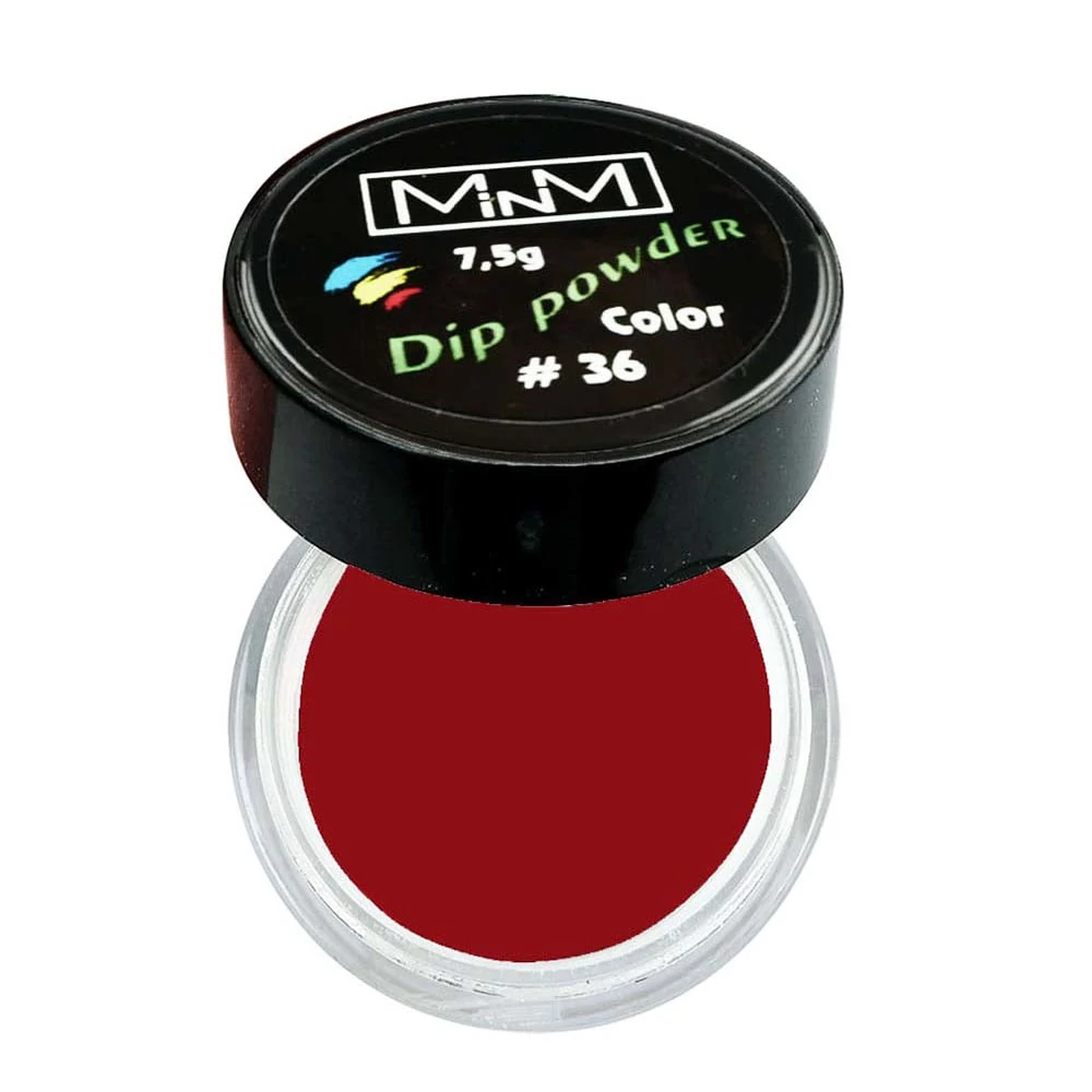 DIP-пудра M-in-M 7.5 г №36 глубокий красный (ФР-00003374) - Фото №1