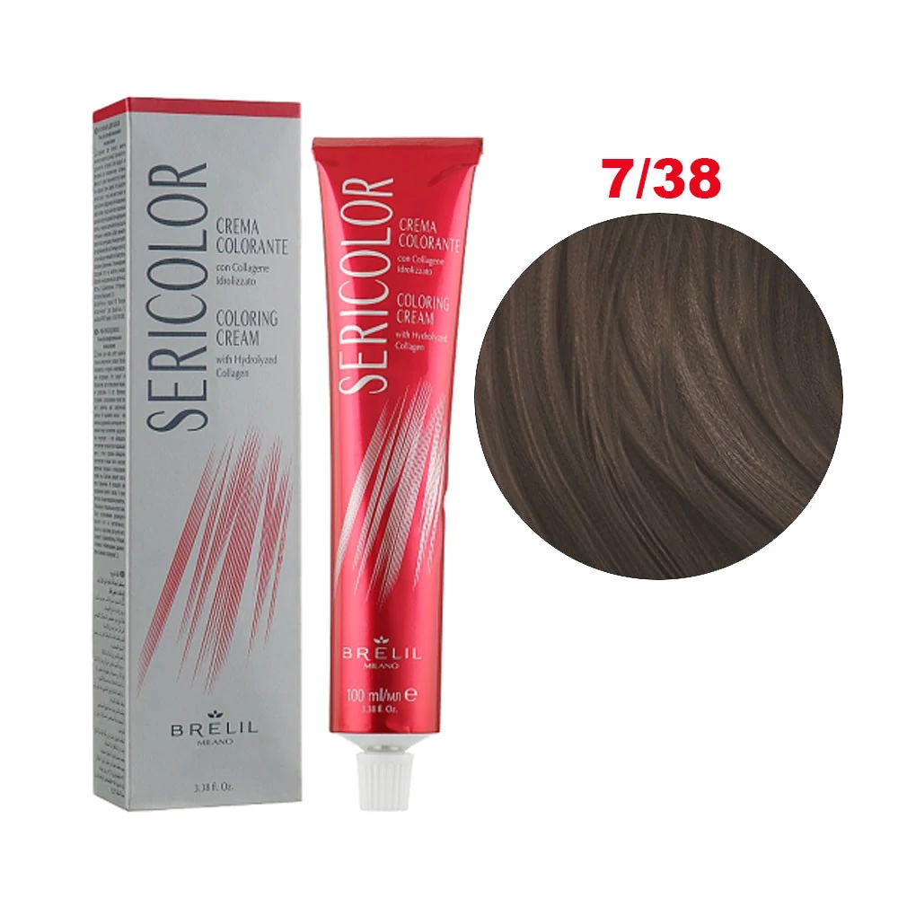 Краска BRELIL для волос SERICOLOR 7.38 100мл (51328)