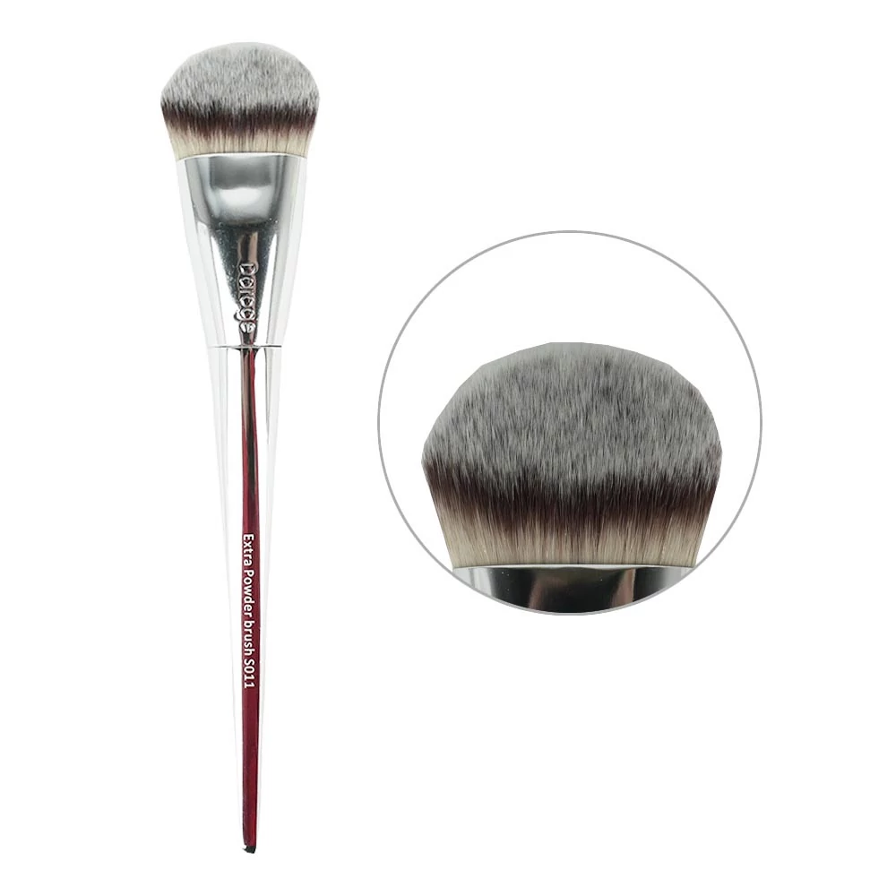 Кисть для пудры Extra powder brush синтетика серебро (S011)