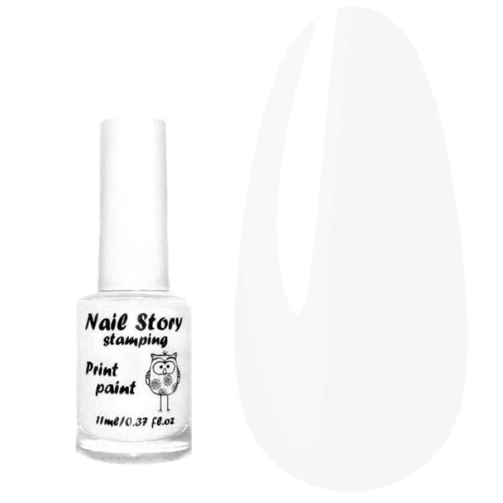 Лак для стемпинга NAIL STORY белый (PPW)