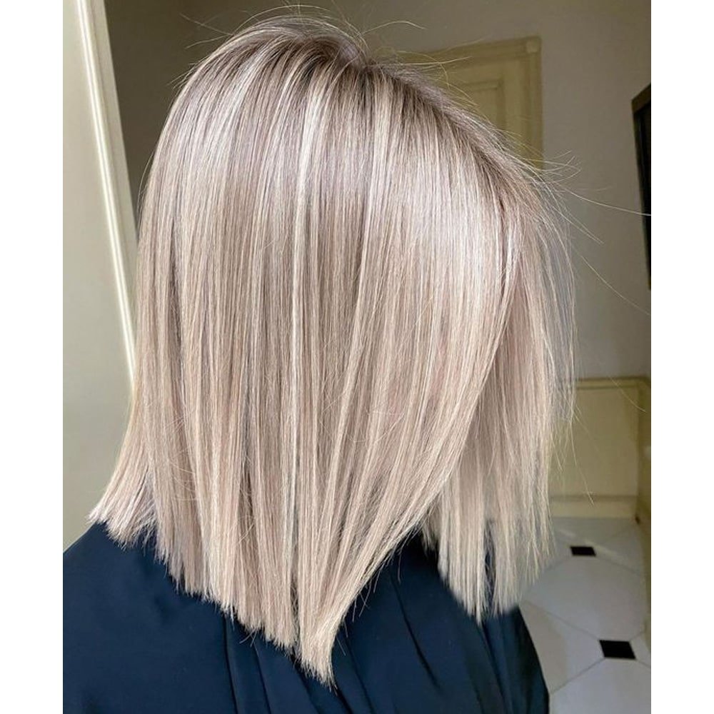 Модный блонд 2023 на короткие и средние волосы