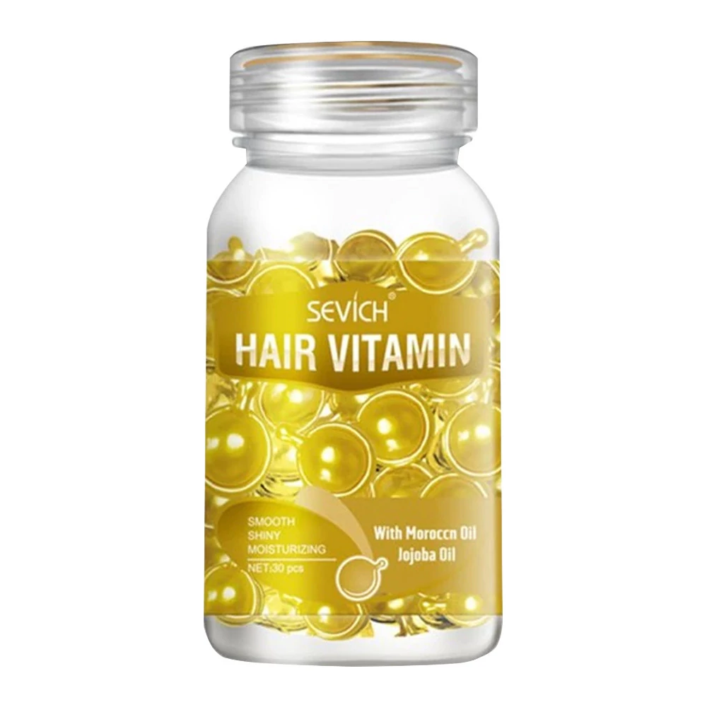 Витаминные капсулы SEVICH для восстановления волос Gold (with aloe vera oil) 30 шт - Фото №1