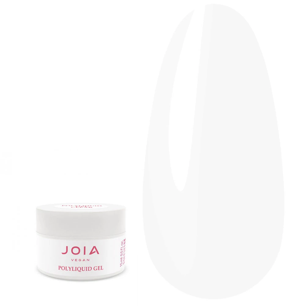 Гель-база JOIA vegan Liquid Gel  Delicate White 15 мл (4820259341015) - Фото №1
