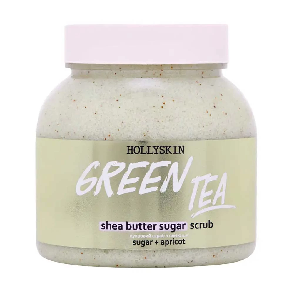 Скраб для тела HOLLYSKIN с маслом ши и перлитом Green Tea 300 мл(0274h)