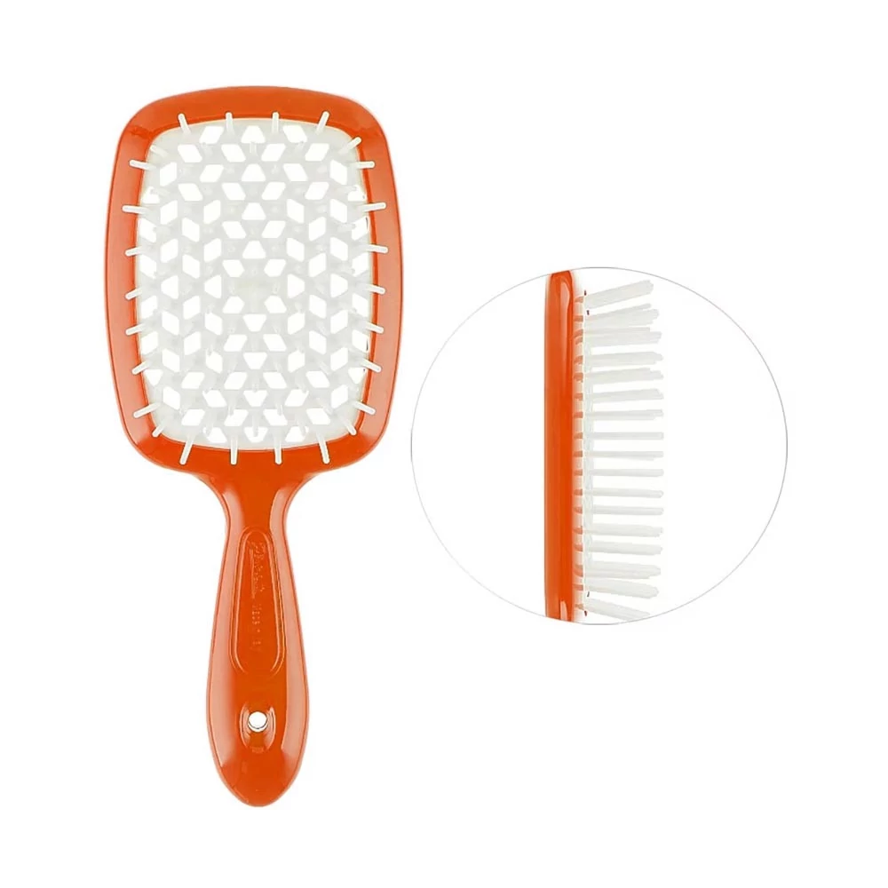 Расческа Janeke Superbrush оранжевый с белым