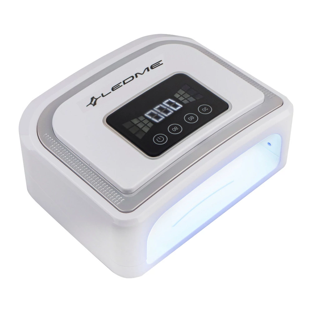 Лампа для маникюра UV/LED PRO Nail  LEDME 5В 120W SILVER с аккумулятором - Фото №1