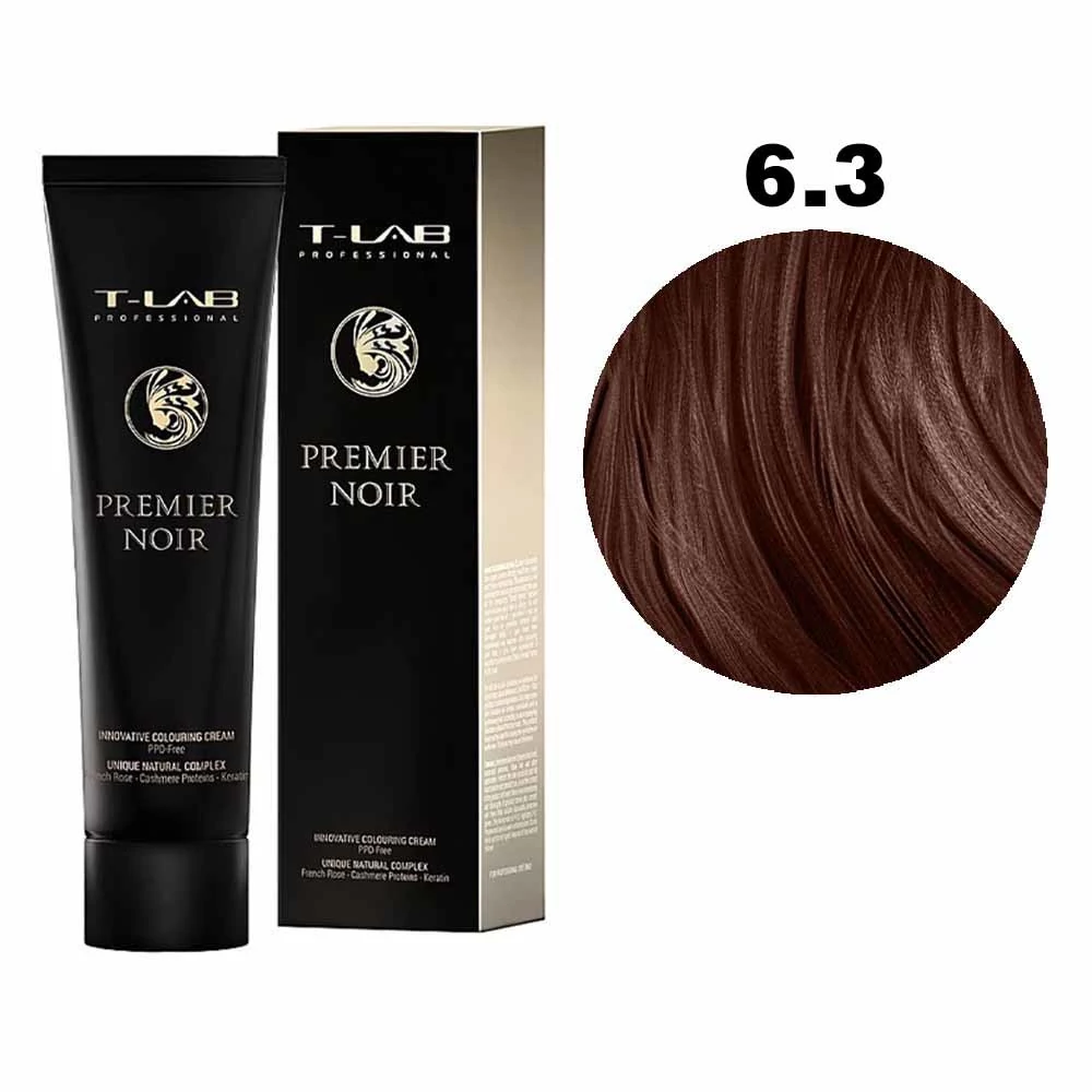 Крем-краска T-Lab Professional 6.3 темный золотистый блондин 100 мл (66088)