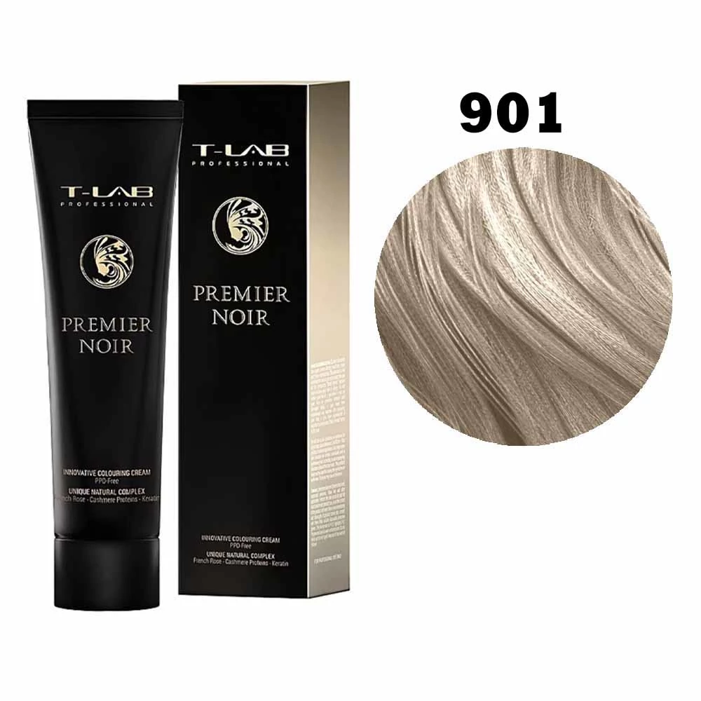 Крем-краска T-Lab Professional 901 пепельный супер блондин 100 мл (66138)
