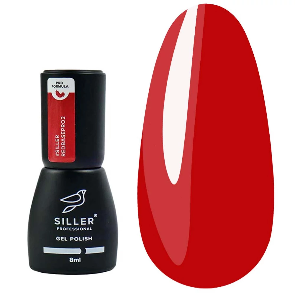 Цветная база SILLER RED PRO №02 ярко-красный 8 мл (u0000010270) - Фото №1