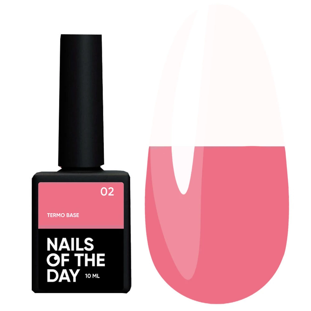 База NAILS OF THE DAY Termo №02 нежно-розовый, молочный 10 мл (u0000016553) - Фото №1