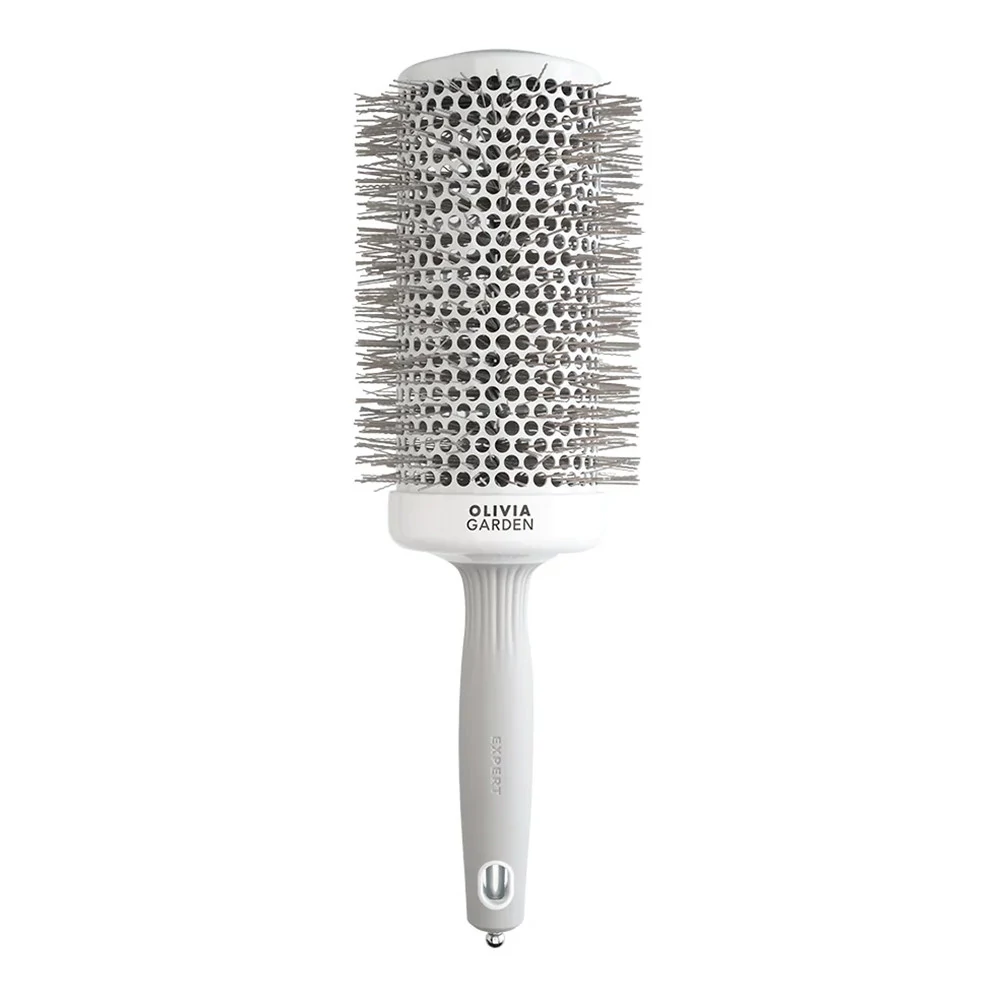 Брашинг Olivia Garden Expert Blowout SPEED Wavy Bristles WHITE&GREY 65 (OGID2028) - Фото №1