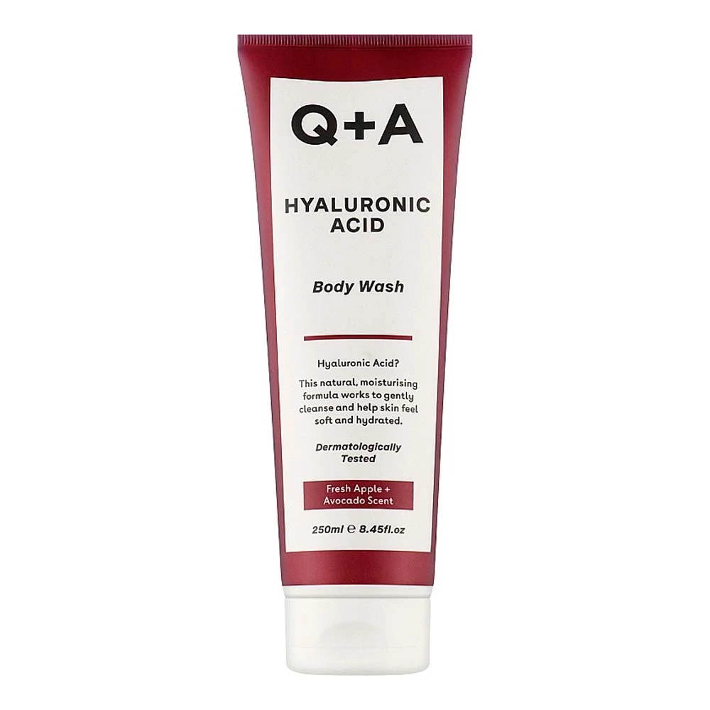 Гель Q+A для тела очищающий с гиалуроновой кислотой Hyaluronic Acid Body Wash 250 ml - Фото №1