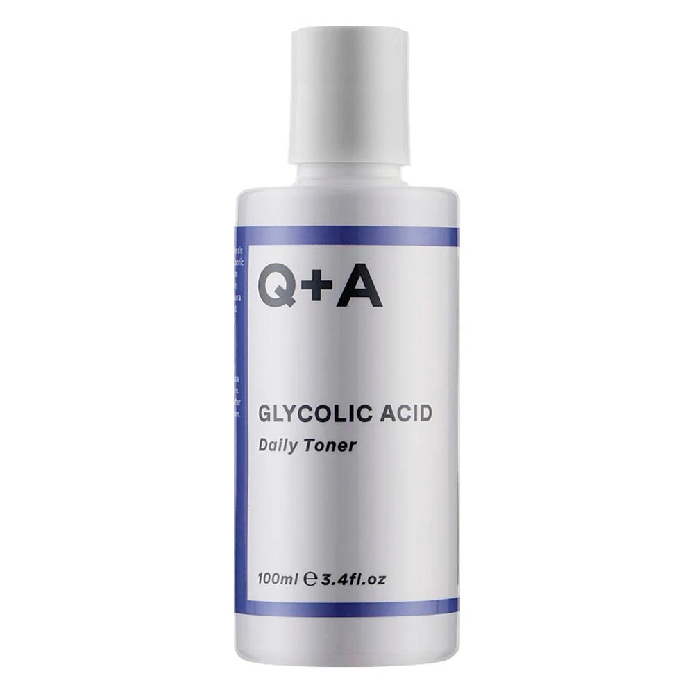 Тонер Q+A для лица с гликолевой кислотой Glycolic Acid Daily Toner 100 ml - Фото №1