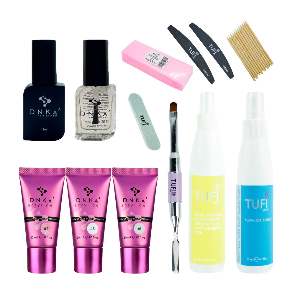 Набор для наращивания полигелем DNKa Acryl Gel II