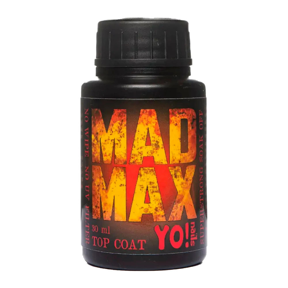 Топ YO!NAILS Mad Max без липкого слоя 30 мл - Фото №1