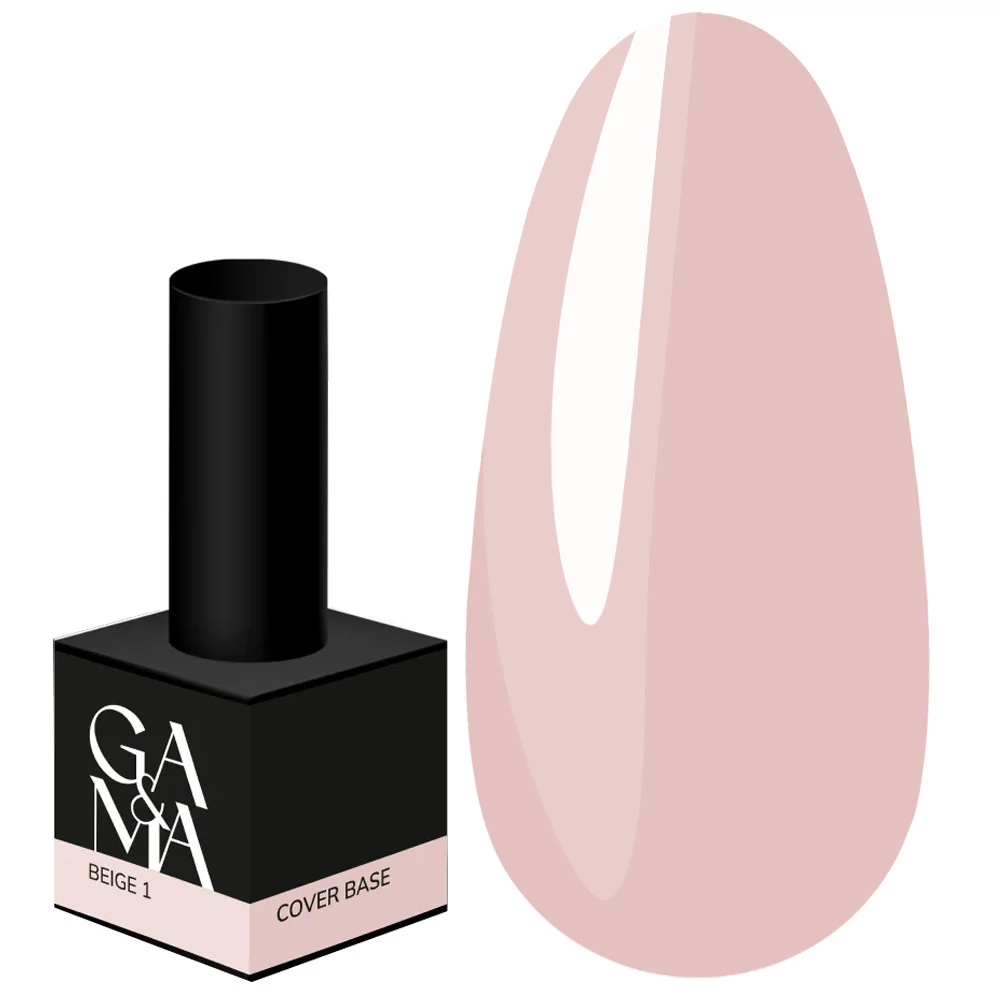База для ногтей GA&MA Cover №001 Beige нюд 15 мл (7700407) - Фото №1