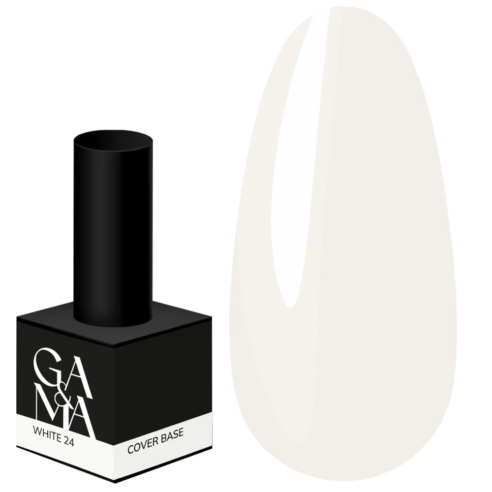 База для ногтей GA&MA Cover №024 White белый 15 мл (7700455) - Фото №1