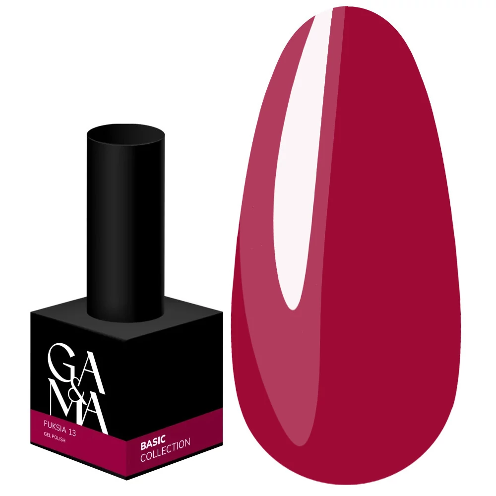 Гель-лак GA&MA Basic collection №013 фуксия 10 мл (7700289) - Фото №1