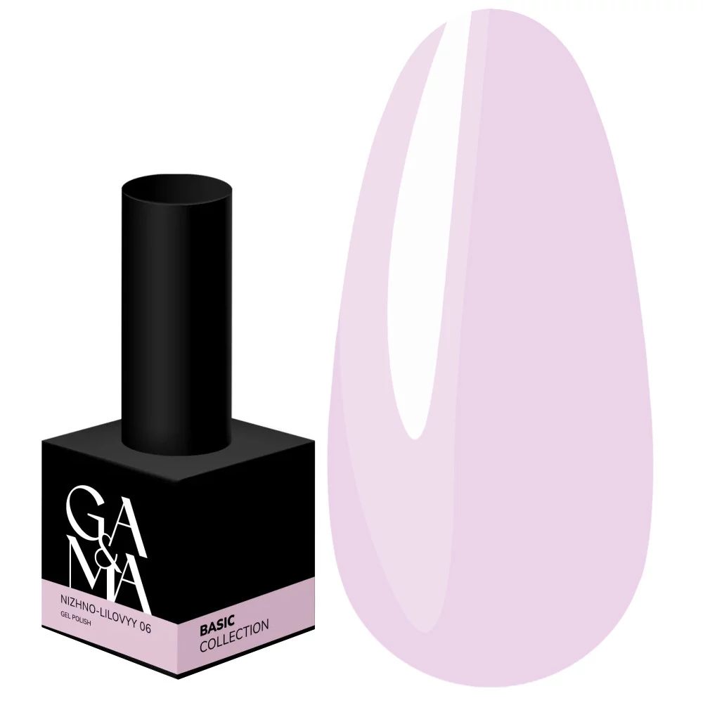 Гель-лак GA&MA Basic collection №006 нежно-лиловый 10 мл (7700296) - Фото №1