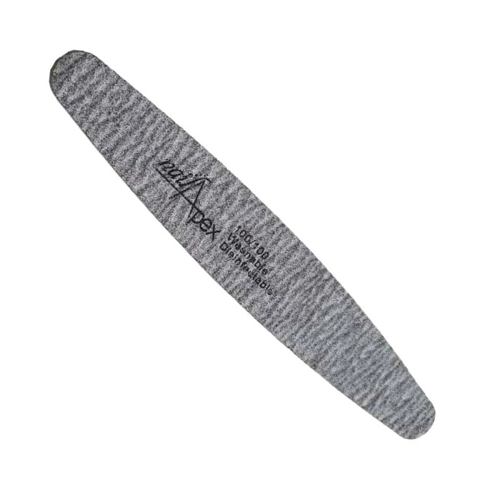 Пилка NAILAPEX зебра овал 100/100 грит