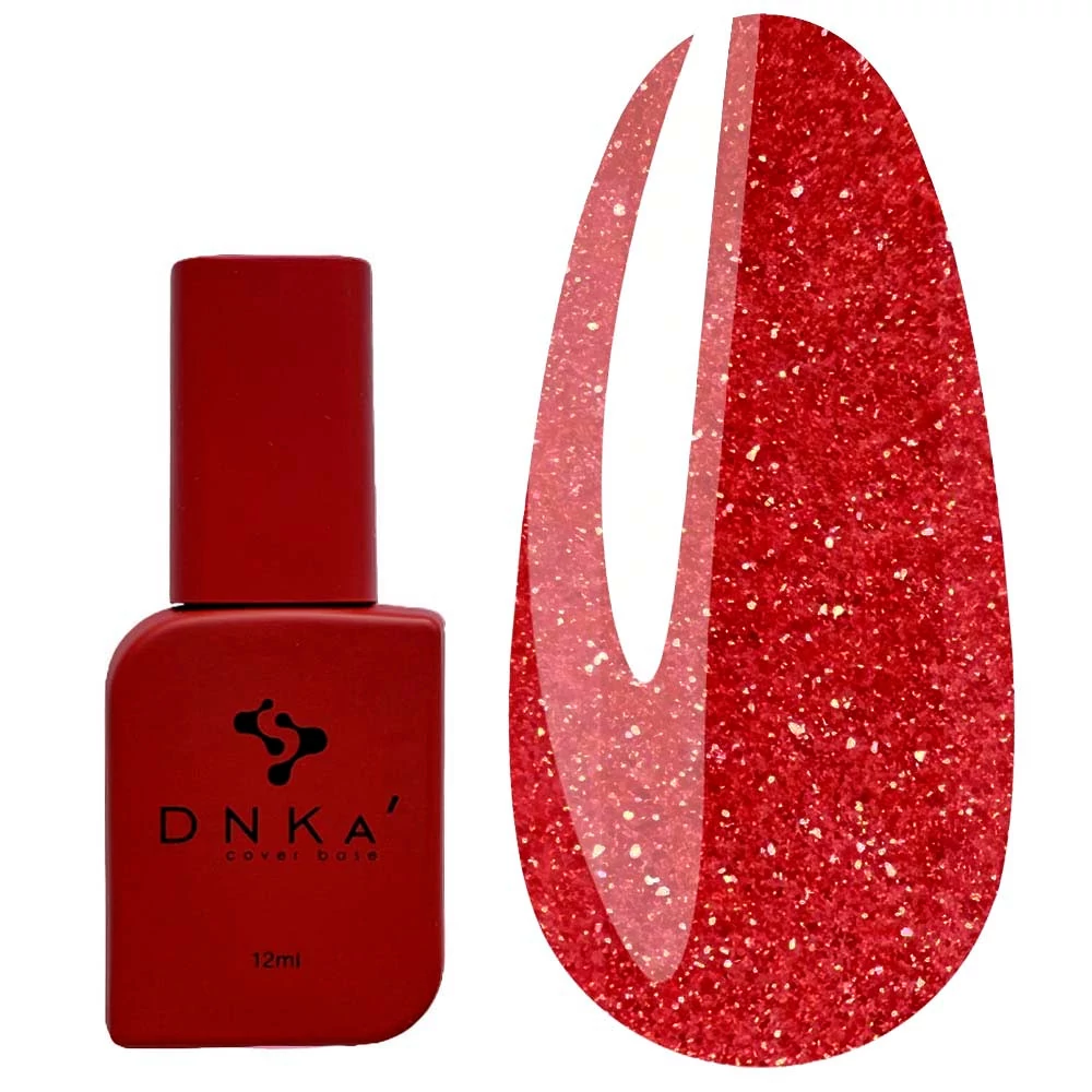 База DNKa Cover №0005 красный с золотым и красным шиммером 12 мл (DNKA0005) - Фото №1