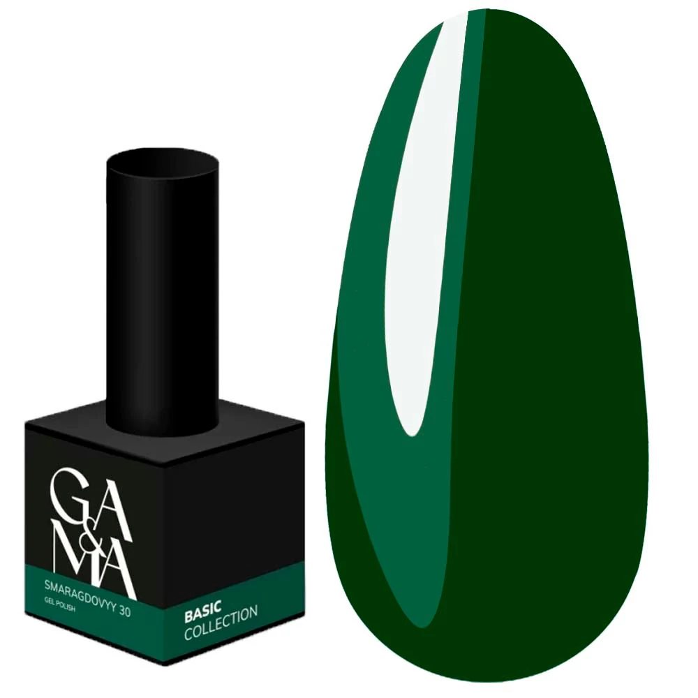 Гель-лак GA&MA Basic collection №030 изумрудный 10 мл (7700278) - Фото №1