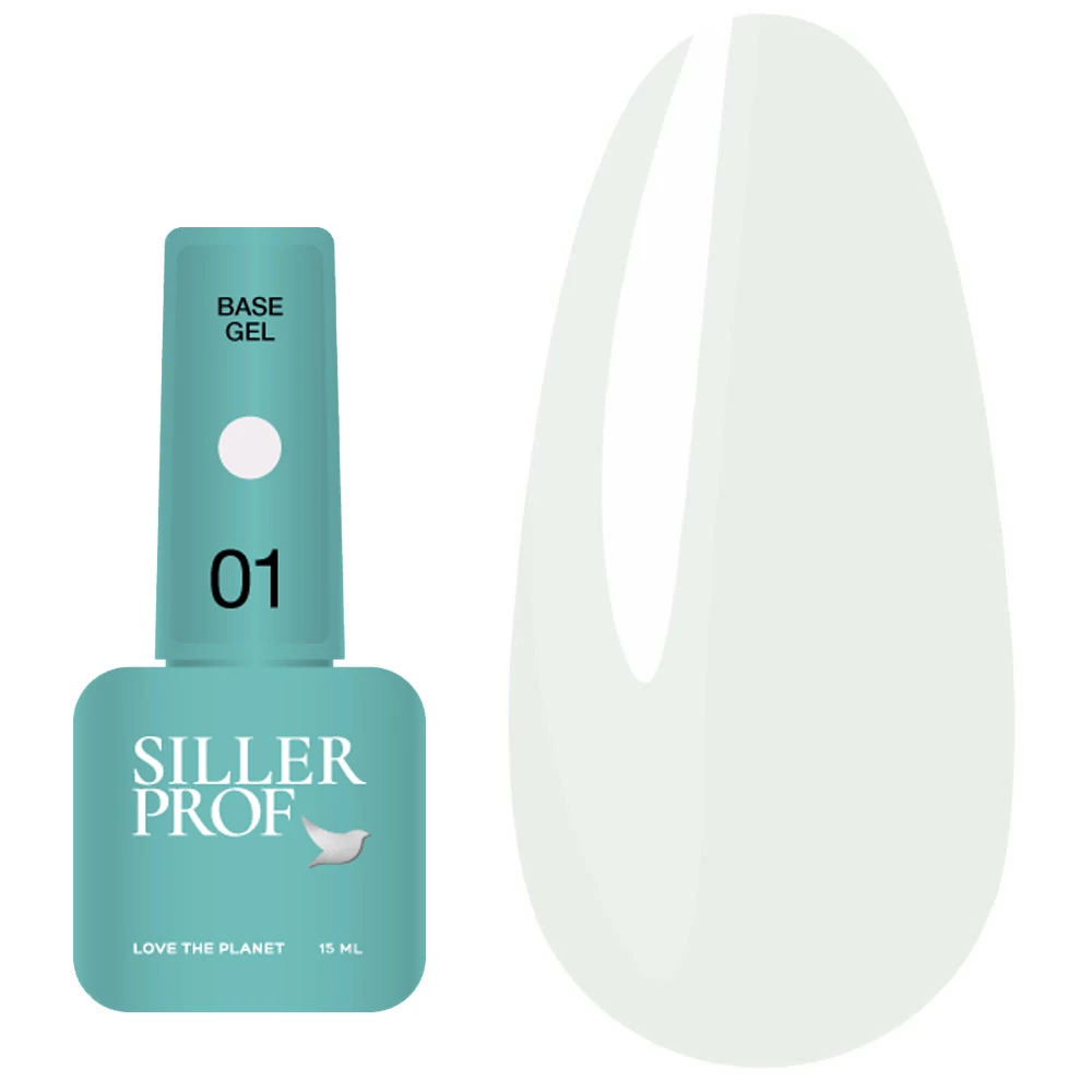 База Siller Base Gel №001 белый 15 мл (НФ-00019049) - Фото №1